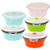 CARTINTS 800ml Silicone Collapsible Food Storage Containers-Prep/Storage Bowls with Lids - Round Silicone Lunch Containers - Microwave and Freezer Safe Set of 5