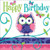 16-Count Paper Lunch Napkins, Owl Pal Happy Birthday