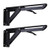 Folding Shelf Brackets, 10 Inch Heavy Duty Metal Triangle Table Bench Collapsible Shelf Bracket Wall Mounted for DIY Bracket, Work Table, Space Saving Max Load 275 lb 2pcs Folding Shelf Hinge