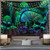 TIAQUN Fantasy Mushroom Tapestry,PsychedelicTrippy Mushroom Fairytale Enchanted Forest Magical Mushrooms Scenery Tapestry for Bedroom Living Room Dorm. (Multi, 78" L58 W)