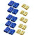 5 Pairs EC8 Connector Plug Banana Plug Female Male Bullet Gold Connector for RC ESC LIPO Battery Adapter