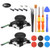 2 Pack 3D Joystick Replacement for Nintendo Switch joycon,Analog Thumb Stick Joy Con Controller Repair Kit, Thumb Joystick Left and Right with Full Repair Tool Set.