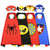 HERO WOW Superhero Capes for Kids, Toys for 3-10 Year Old Boys Halloween Costume Cosplay Party Supplies Favors Cartoon Dress Up Gifts for Boys Girls
