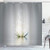 Ambesonne Lotus Shower Curtain, Lotus Petals Boho Inspiration Relax Exotic Waterlily Picture, Cloth Fabric Bathroom Decor Set with Hooks, 75 Inches Long, Pale Grey Pale Green Coconut