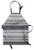 Ambesonne Grey Apron, Nordic Snowflake Knit Patterns Scandinavian Motifs Traditional and Modern Print, Unisex Kitchen Bib with Adjustable Neck for Cooking Gardening, Adult Size, Gray White