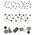 Amscan 360216 Poppers Value Pack Confetti 1.2 oz. Black and White