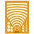 Circle Radius Master Template Design Stencil Symbols Technical Drawing Scale