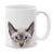 MUGBREW Lynx Point Lilac Siamese Cat Ceramic Coffee Mug Tea Cup, 11 OZ