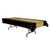 Beistle 57940-BKGD Black and Gold Tablecover, 54 Inch by 108"