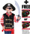 Melissa & Doug Pirate: Role Play Costume Set Scratch Art Mini-Pad Bundle [48484]