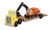 Melissa & Doug Wooden Trailer & Excavator & 1 Scratch Art Mini-Pad Bundle (04577)