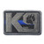 K9 & Crossbone Killer Attack Police Dog Fastener Patch Embroidered Army SWAT Morale Hook Loop Backing Tactial Badge SWAT for Service Animal Vest (K9 Blue line)