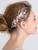 FXmimior Bridal Wedding Rose Gold Leaf Flower Headpiece Hair Comb Vintage Gold Hair Comb Crystals Rhinestone Hair Comb Diadem Prom Hair Pins Wedding Party Evening Hair Accessory for Women and Bride