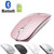 Rechargeable Bluetooth Mouse for Mac Laptop Wireless Bluetooth Mouse for MacBook Pro MacBook Air Windows Notebook MacBook (Rose Gold)