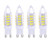 JKLcom G9 LED Light Bulbs G9 5W(Equivalent 40W Halogen Bulbs Replacement)Cool White 6000K LED Corn Light,for Home Ceiling Fan Chandelier Bedroom,G9 Ceramic Base,51 LED 2835 SMD,Not Dimmable,Pack of 4
