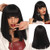 Ebingoo Short Bob Synthetic Wigs with Bangs for Black Women Black Silky Straight Shoulder Length Heat Resistant Wig for Cosplay or Daily Wear 14 Inches Ebingoo Short Bob Synthetic Wigs with Bangs for Black Women Black Silky Straight Shoulder Length Heat Resistant Wig for Cosplay or Daily Wear 14 Inches