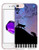 Ecute Clear Flexible Side Style Hard Back Case Compatible with iPhone 6S Plus/6 Plus- Small Love Cats and Music Note