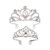 Jaciya 2 Pack Tiaras And Crowns for Women - Princess Crown Queen Crown Tiara for Women Birthday Crowns for Women Birthday Tiaras for Women Queen Crowns for Women Princess Tiara Crown for Women Crystal