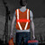 Reflective Running Vest Gear, Led Safety Light Reflective Vest with Large pocket & Adjustable Waist for Running, Cycling, Jogging, Walking, Motorcycle(Transverse, Orange)