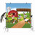 8x8ft Defective Cartoon Red Farm Animals Party Backdrop Children Birthday Background for Photography Decorations Photobooth Banner Photo Studio Props XT-6525