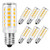 SumVibe E12 LED Bulb 4W, E12 Candelabra Bulb 40W Equivalent, 350LM, Non-Dimmable Warm White 3000K E12 Bulb,6-Pack