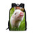 Pig Backpack for Elementary School Kids Girls Bookbags Personalized without Name Tags