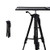 VANKYO Aluminum Tripod Projector Stand, Adjustable Laptop Stand, Multi-Function Stand, Computer Stand Adjustable Height 17'' to 46'' for Laptop with Plate and Carrying Bag (2-Black)