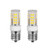 E17 LED Bulb Microwave Oven Light,4W (40W Halogen Bulb Equivalent) 350LM Daylight White 5000K AC110-130V Non-Dimmable E17 Base, Ceramic Body (2 Pack)