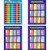 Bememo 4 Pieces Math Educational Learning Poster Charts, Multiplication Tables, Addition Tables, Subtraction Tables, Number 1-100 Poster for Preschool Toddlers