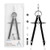 Professional Compass Lock, JARLINK Math Drafting Compass for Geometry Precision Tool for Drafting, Drawing, Measuring
