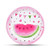 WERNNSAI Summer Watermelon Party Supplies - 50PCS Sweet Pink Watermelon Theme Party Plates for Girls Birthday Baby Shower Disposable Dessert Dinnerware