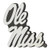 FANMATS 18560 Ole Miss Emblem, Team Color, 3"x3.2"