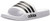 adidas Men's Adilette Shower Slides, White/Black/White, 10