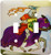 3dRose lsp_35114_2 Red Yellow Violet Knight and Horse Toggle Switch
