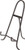 Bard's Black Wrought Iron Easel, 11.5" H x 8" W x 7" D