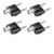 QMseller 4-Pack BNC Female to Dual Banana Male Plug Jack Binding Posts RF Coaxial Adapter BNC to Banana Coax Jack Connector