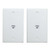 1 Port Ethernet Wall Plate - BUPLDET Cat6 RJ45 Wall Plate Female to Female in White(2-Pack)