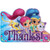 Amscan Postcard Thank You Cards, Shimmer & Shine Collection, Party Accessory One Size, Multicolor