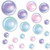 Beistle 52157 Bubble Cutouts (20 Pack), Assorted Sizes, Multicolor