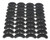 Binglinghua 40 Pairs Rubber Shoe Heel Plates Taps Tips Sole Heel Repair Pad Replacement