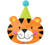 Burton & Burton Circus Tiger Foil/Mylar Balloon, 24"