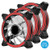 EZDIY-FAB 120mm PWM Red LED Fan, Dual-Frame LED Case Fan for PC Cases, High Airflow Quiet,CPU Coolers, and Radiators,4-Pin-3-Pack