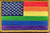 Rainbow US Flag Patch For LGBTQ Community and Supporters with Hook/Loop Backing
