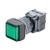 uxcell Latching Push Button Switch Square Head 16mm Mounting Dia SPDT 1NO 1NC with 24V Green LED Light