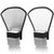 2 Pack Flash Diffuser Reflector - 2-Sided White/Silver Bend Bounce Flash Reflector Kit with Elastic Strap for Canon, Nikon, Sony, Fuji and All Speedlight Flashes