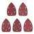 uxcell 25pcs Triangle Detail Sander Sandpaper Sanding Paper Sander Pads Sheet Assorted 5 Hole 60/120/180/320/600 Grits
