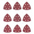 uxcell 90pcs Triangle Detail Sander Sandpaper Sanding Paper Sander Pads Sheet Assorted 6 Hole 80/100/120/150/180/240/320/400/600 Grits