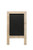 Creative Co-op Wrapped Rattan & Wood Easel Chalkboard, Black