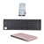 Folding Keyboard Bluetooth,Geyes Wireless Portable Foldable Keyboard with Stand Holder,Pocket Size Ultra Slim Aluminum Alloy Folding Keyboard for iPad,iPhone, Laptops and Smartphones (Rosegold)