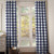 NoJo Kimberly Grant Woven Buffalo Check Navy Drape Panel & Liner - 84", Navy, White (8248519)